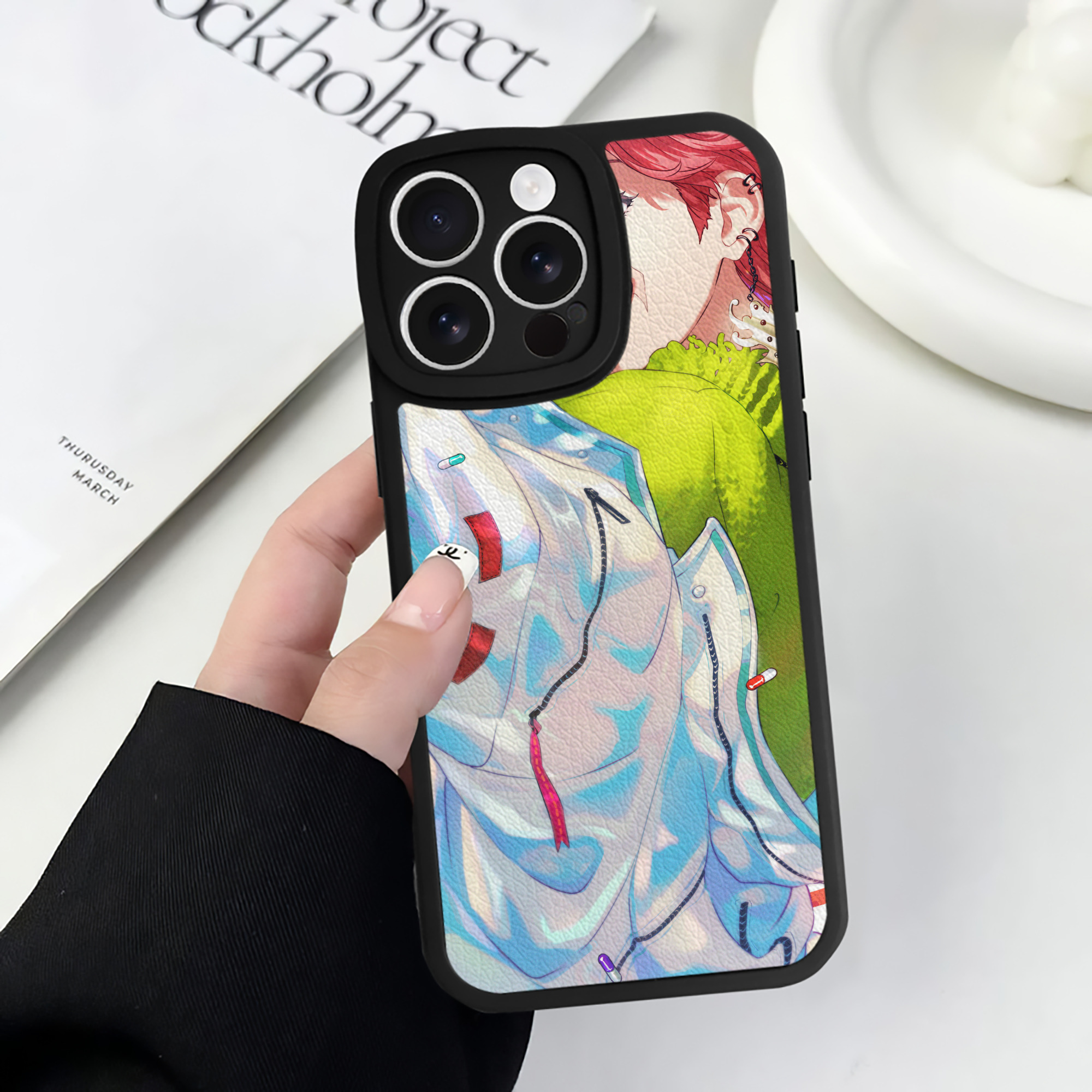 （画像用） 東京リベンジャーズ Tokyo Revengers 【iPhone 16シリーズ対応】シリコンスマホケース（レザー調） 材質：シリコン